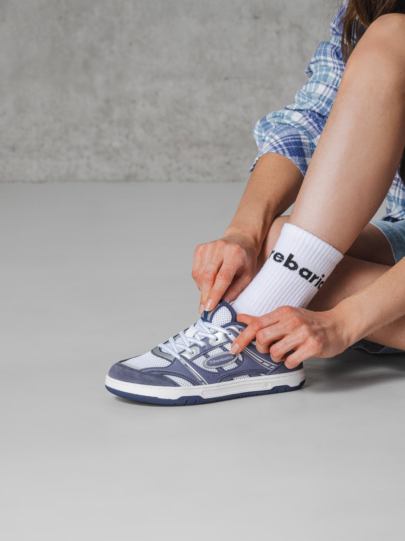 Pre-Order Barebarics baskāju botes Dropsta - Blue & Silver