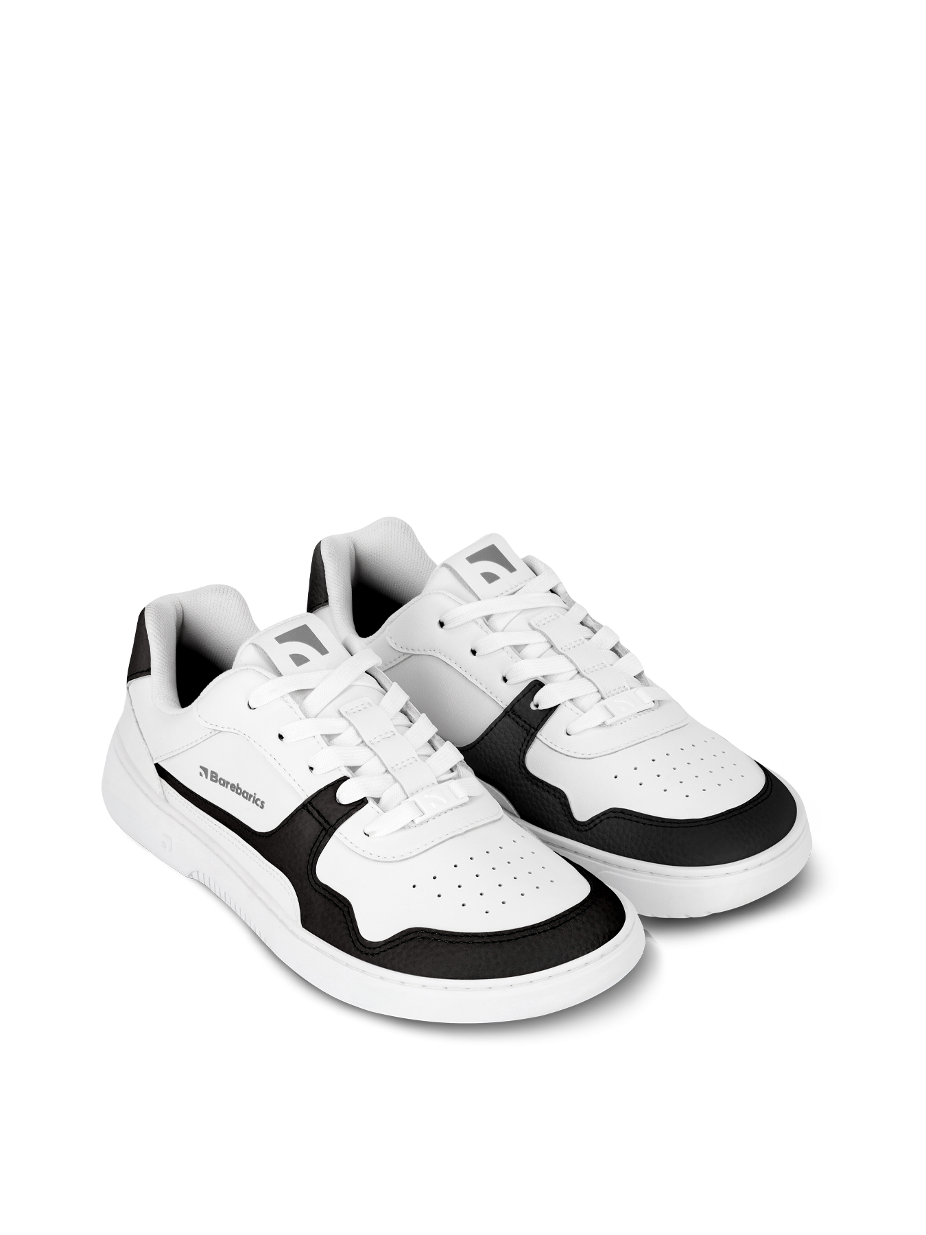 Pre-Order Barefoot Sneakers Barebarics Zing - White & Black - Leather