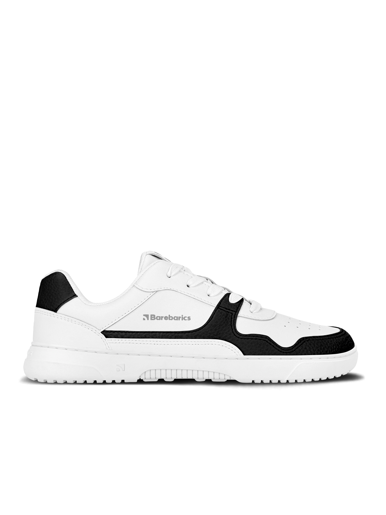 Pre-Order Barefoot Sneakers Barebarics Zing - White & Black - Leather