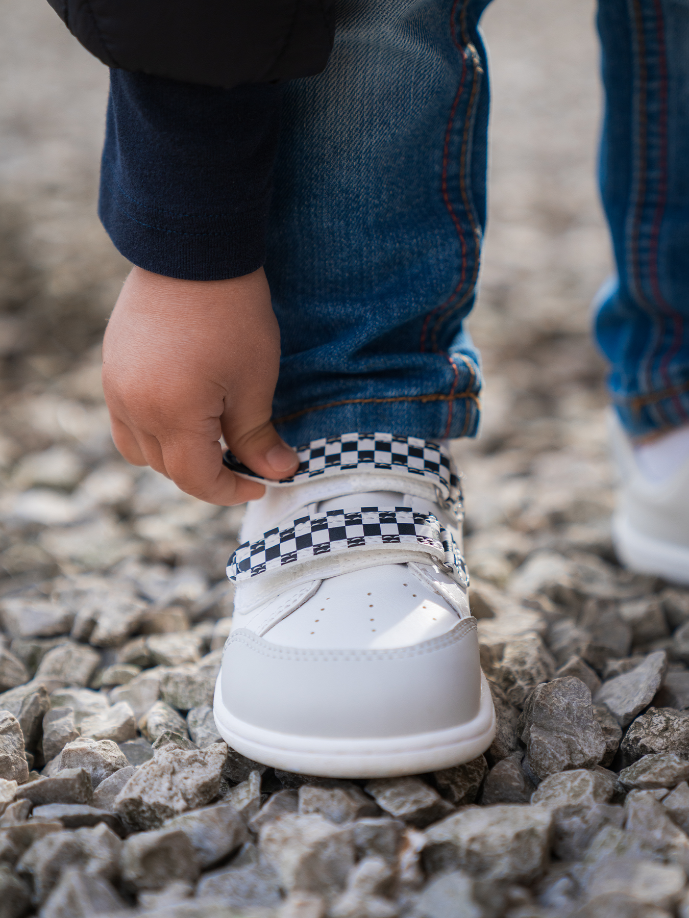 Pre-Order Be Lenka Energise Kids - White & Checkerboard