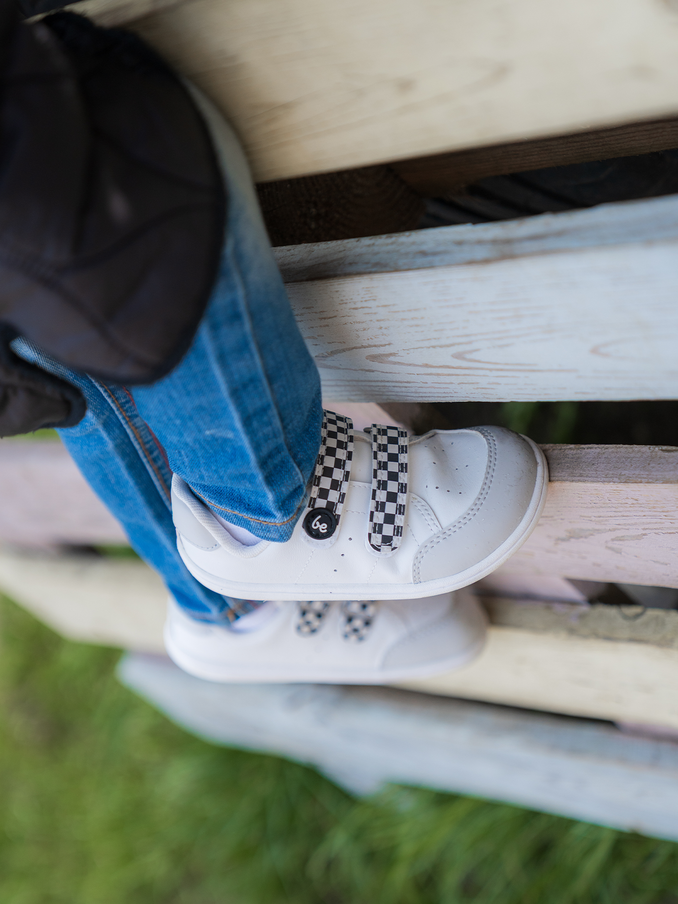 Pre-Order Be Lenka Energise Kids - White & Checkerboard