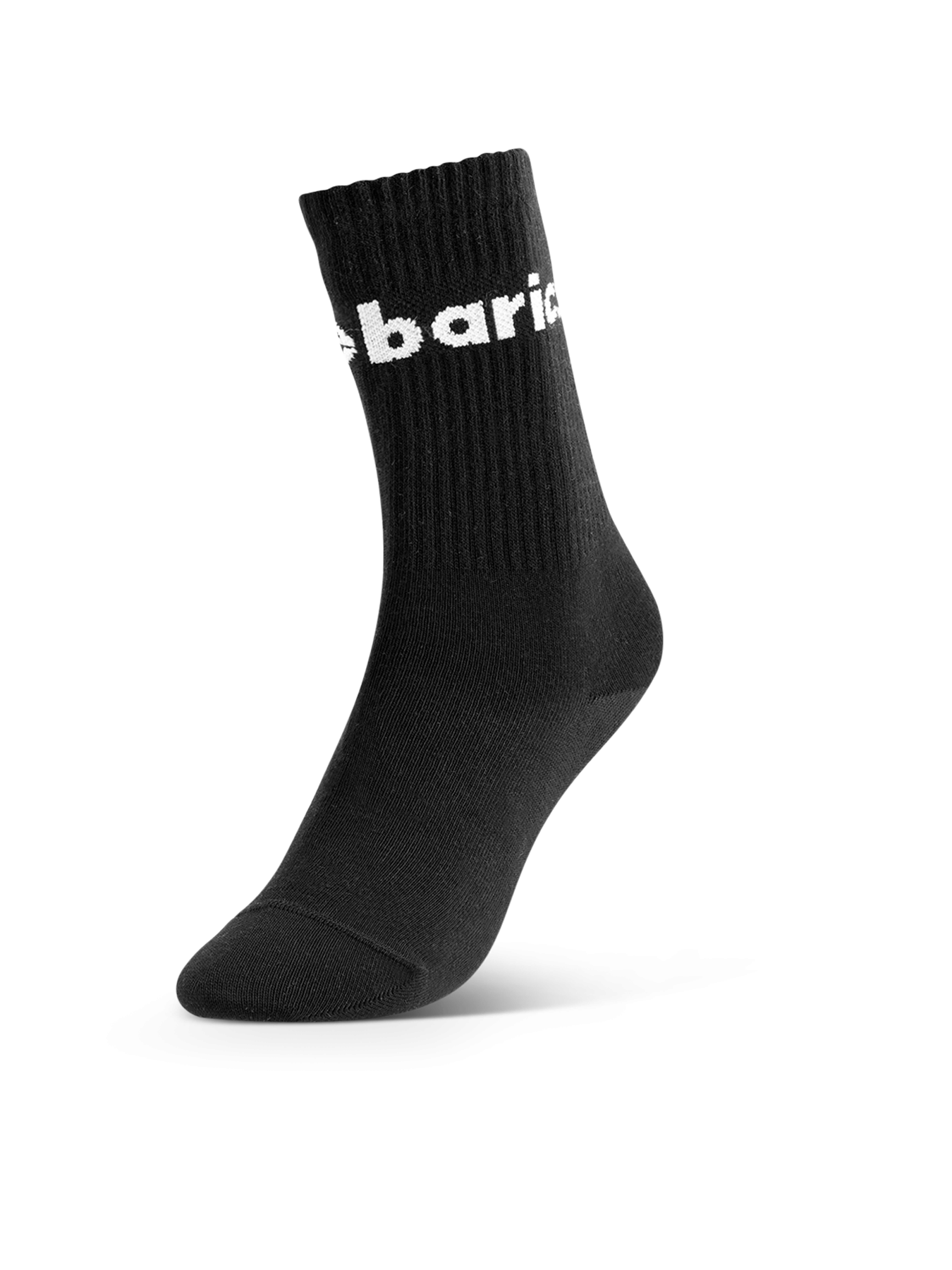 Baskāju zeķes Barebarics Crew - Black - Big logo (iepakojumā 3 pāri)