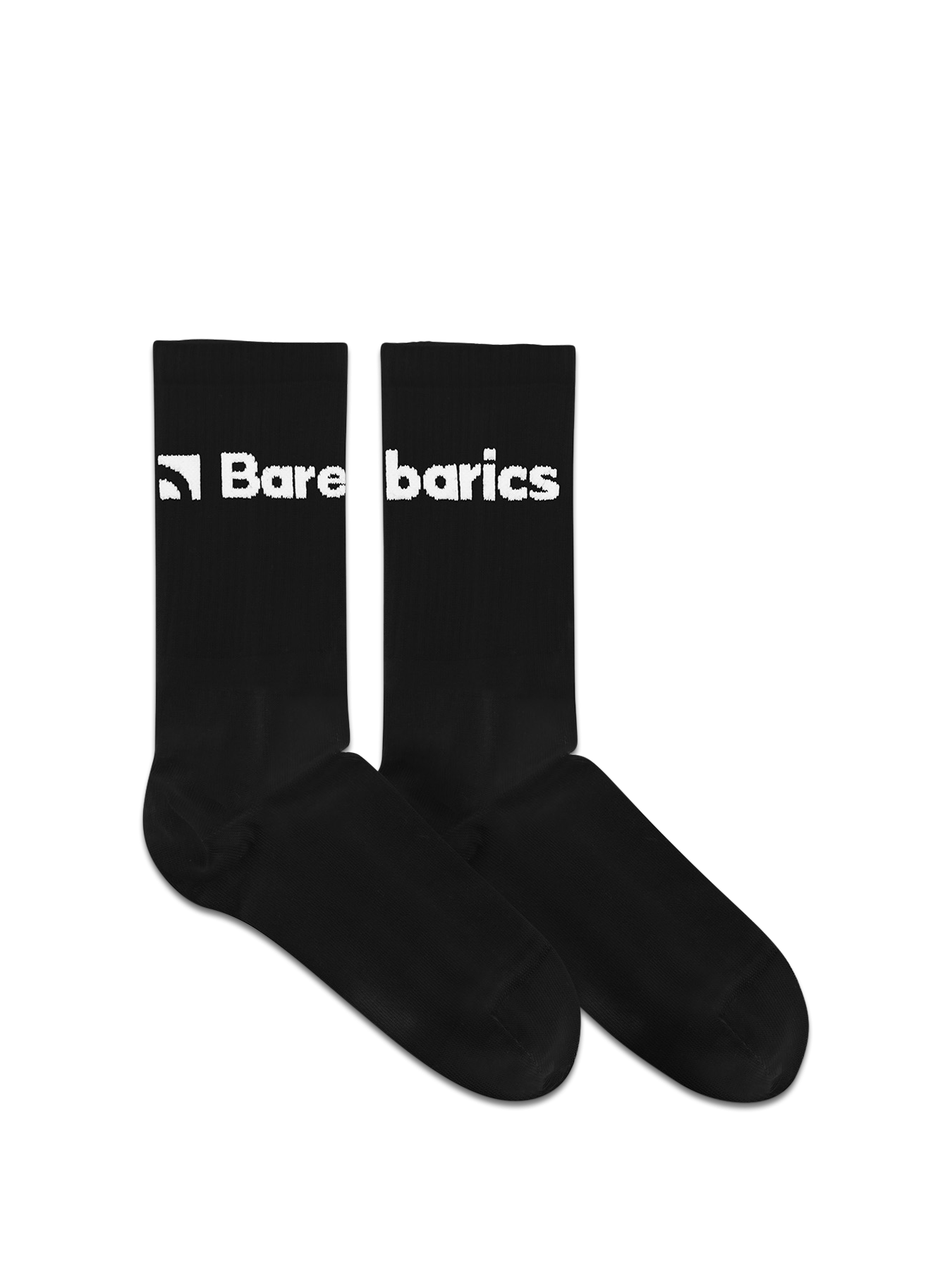 Baskāju zeķes Barebarics Crew - Black - Big logo (iepakojumā 3 pāri)