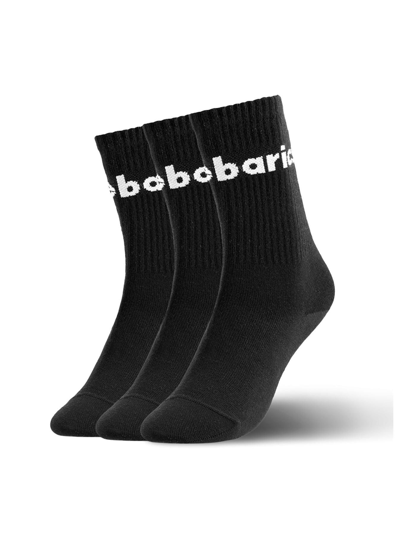 Baskāju zeķes Barebarics Crew - Black - Big logo (iepakojumā 3 pāri)
