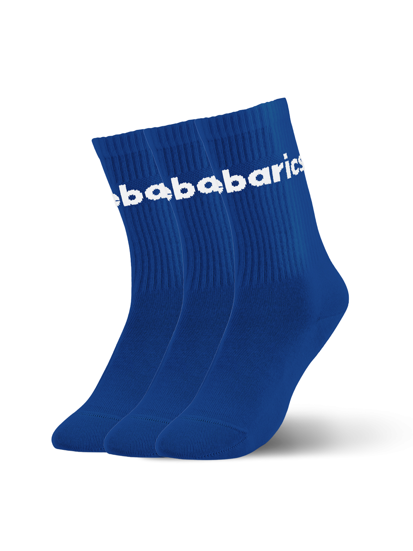 Baskāju zeķes Barebarics Crew - Blue - Big logo (iepakojumā 3 pāri)