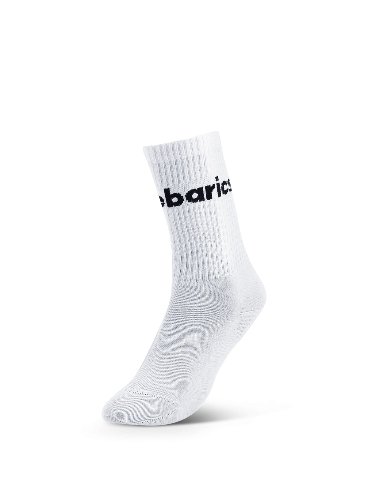 Baskāju zeķes Barebarics Crew - White- Big logo (iepakojumā 3 pāri)