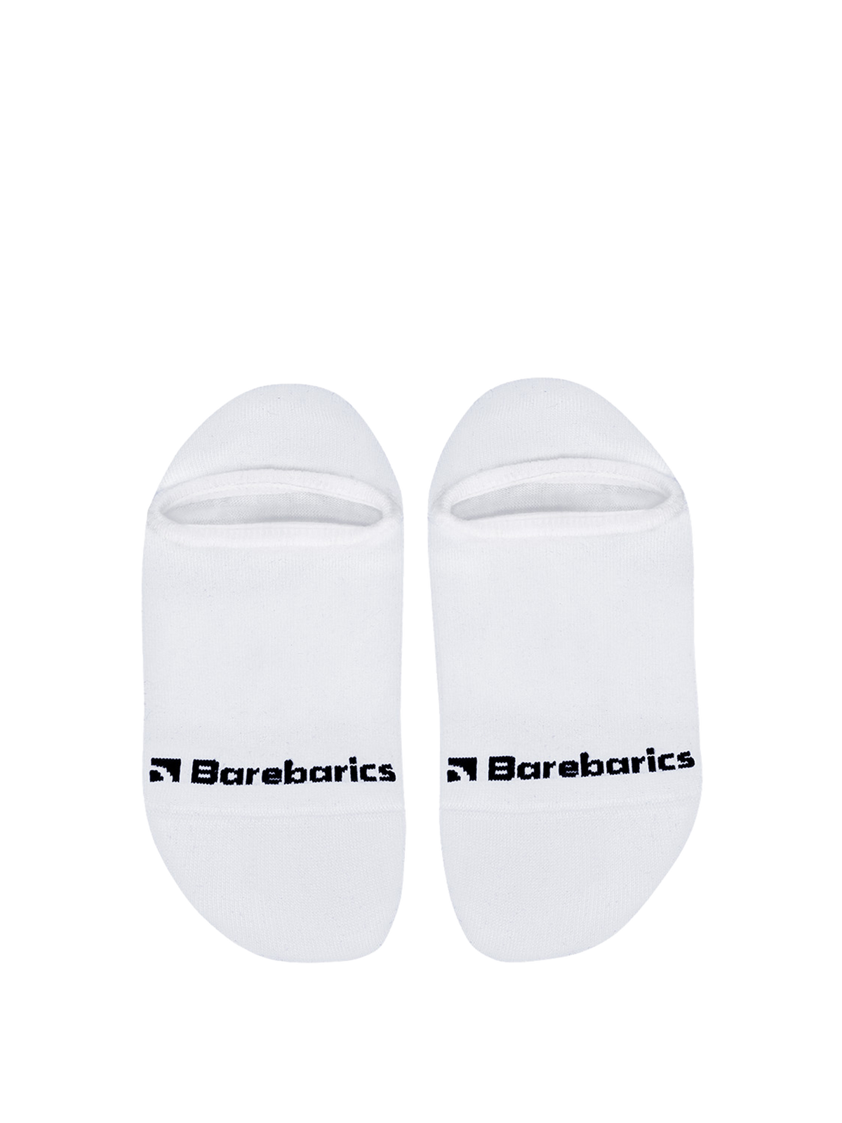 Barebarics baskāju zeķes - No Show - White - 3pack