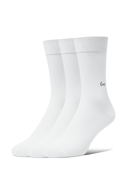 Baskāju zeķes Be Lenka Crew - Essentials - White (iepakojumā 3 pāri)