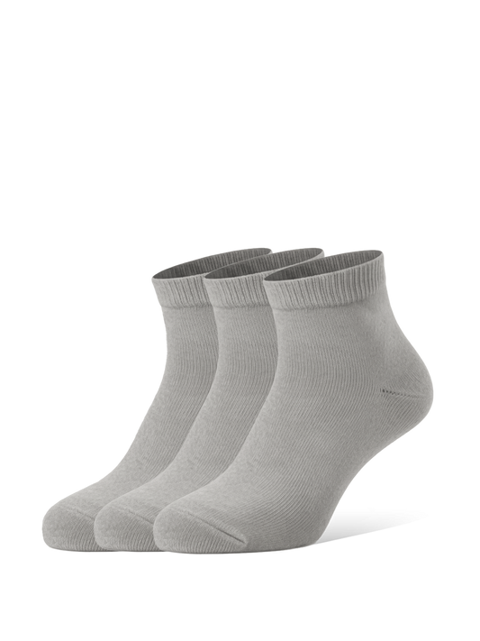 Baskāju zeķes Be Lenka Low-cut - Essentials - Grey - iepakojumā 3 pāri