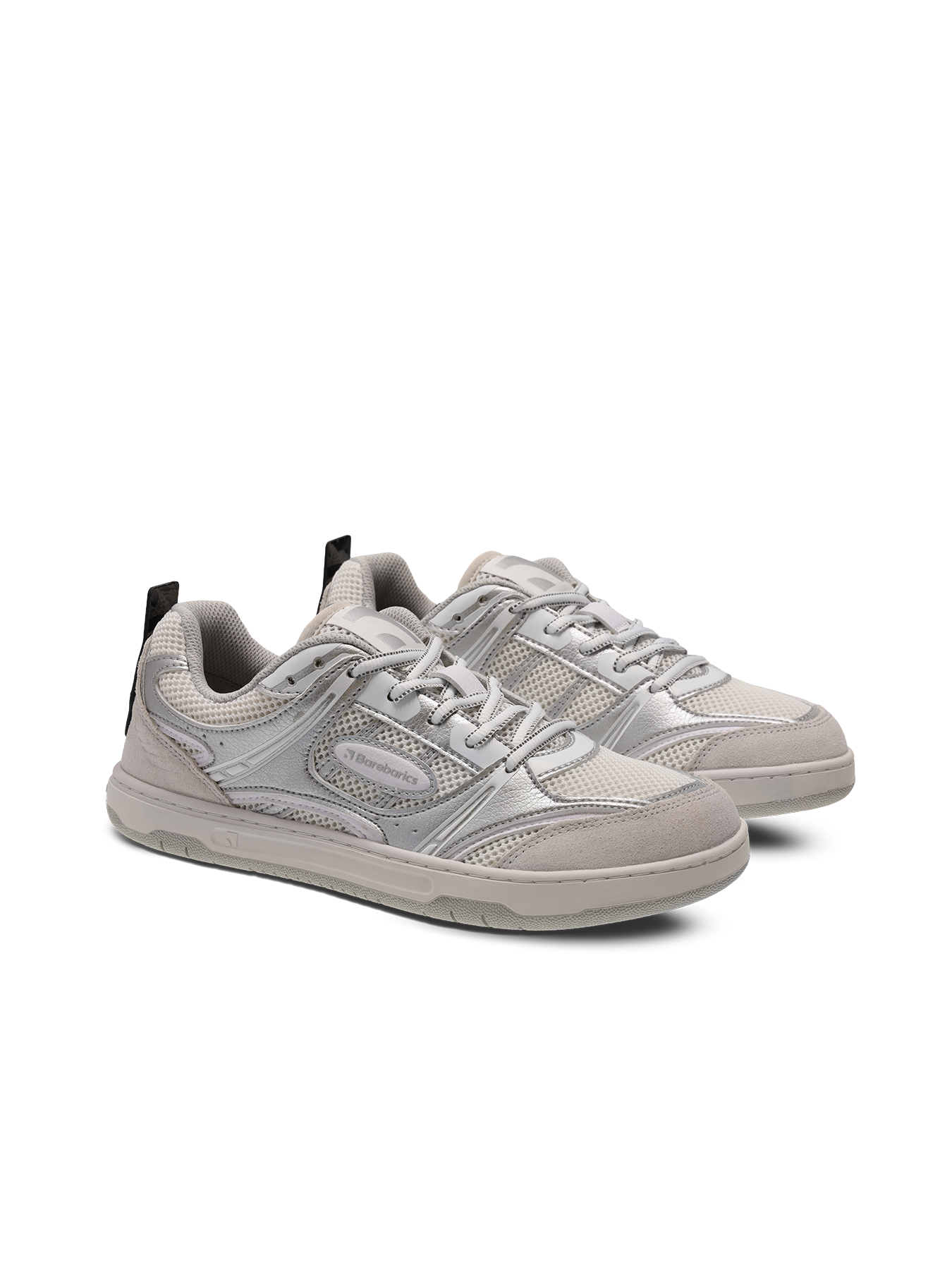 Pre-Order Barebarics baskāju botes Dropsta - Silver & White