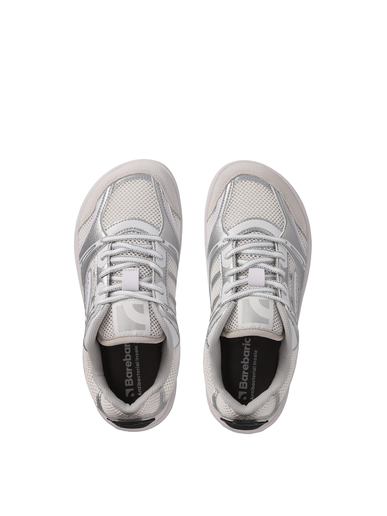 Pre-Order Barebarics baskāju botes Dropsta - Silver & White