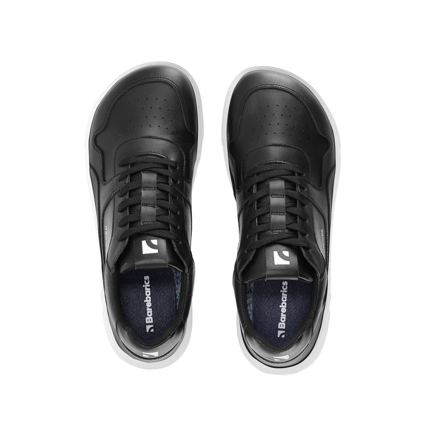 Pre-Order Barefoot Sneakers Barebarics Zing - Black & White - Leather