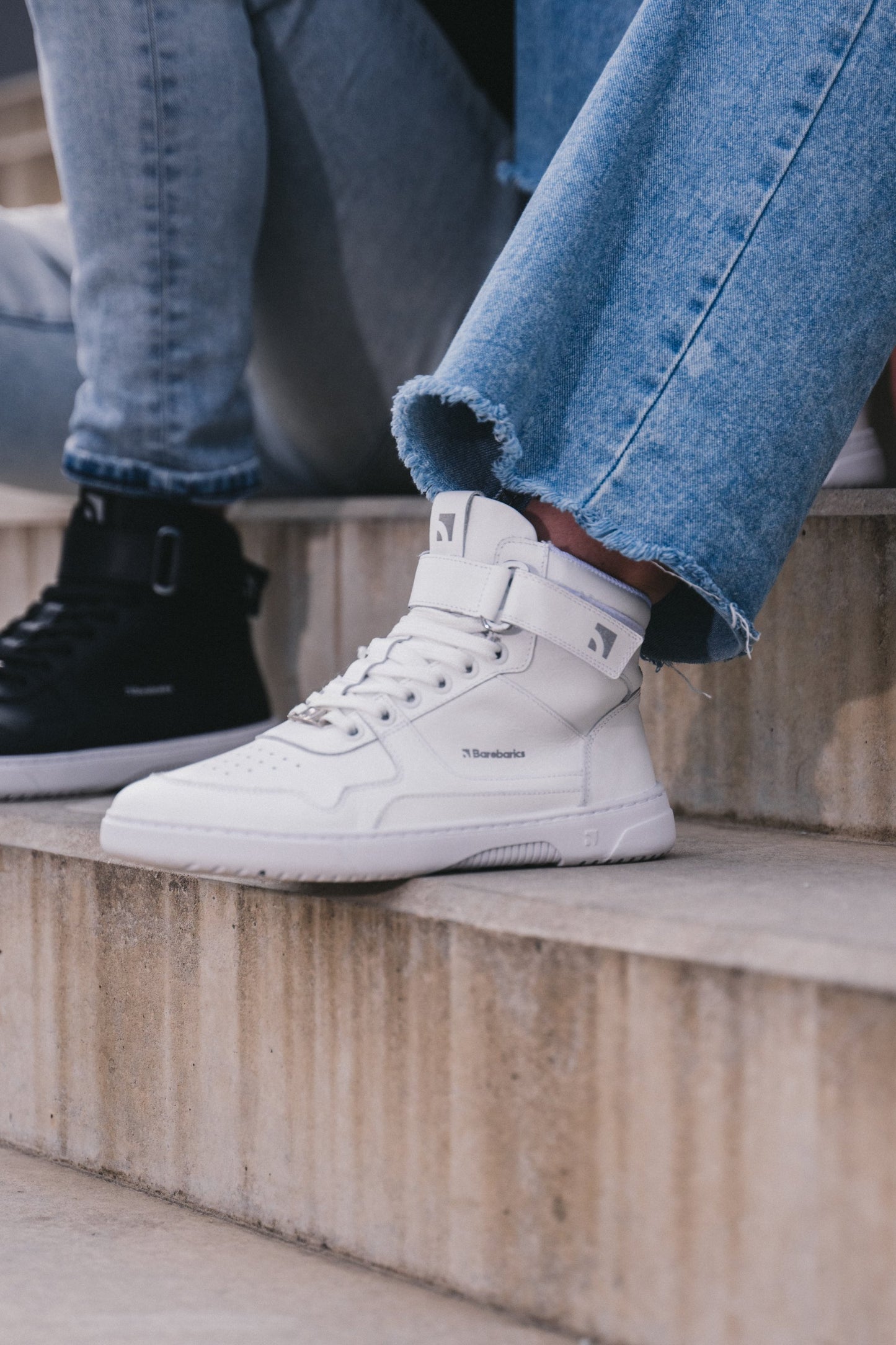 Pre-Order Barebarics Zing - High Top - All White - Leather