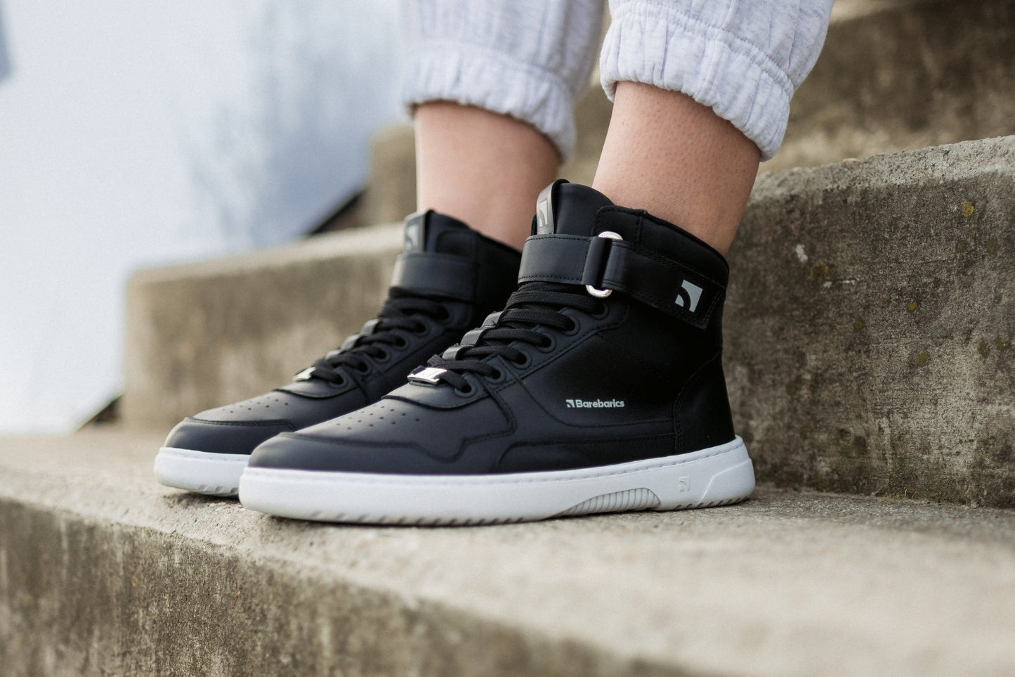 Pre-Order Barebarics Zing - High Top - Black & White - Leather