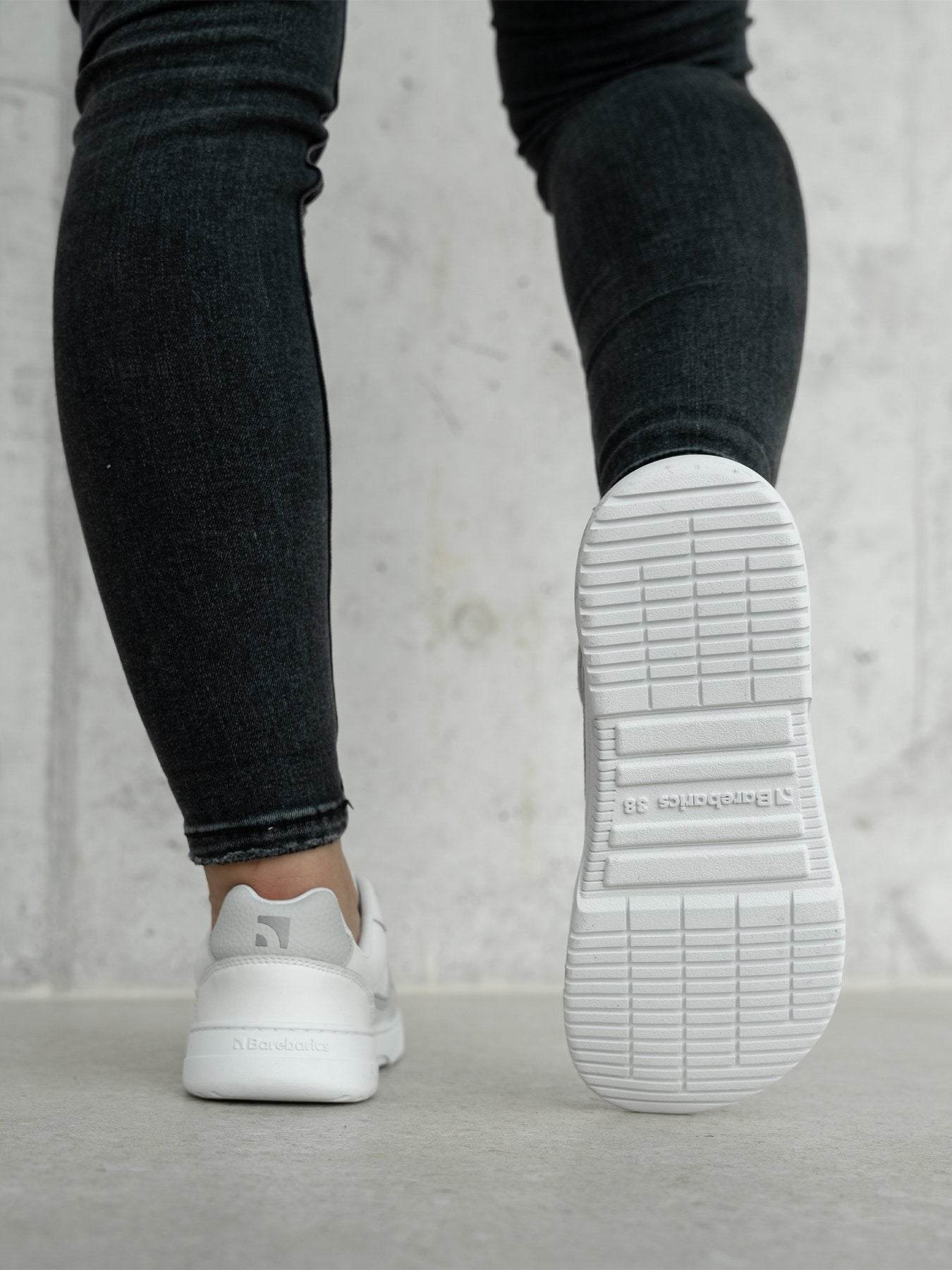 Pre-Order Barefoot Sneakers Barebarics Zing - White & Light Grey