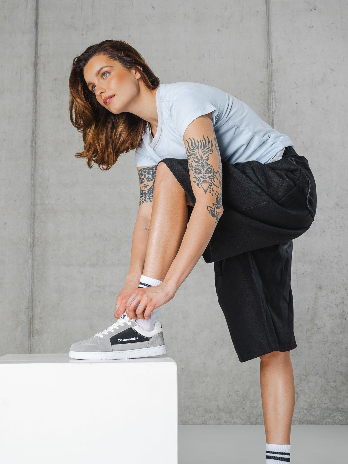 Pre-Order Barebarics baskāju botes Legend - Light Grey