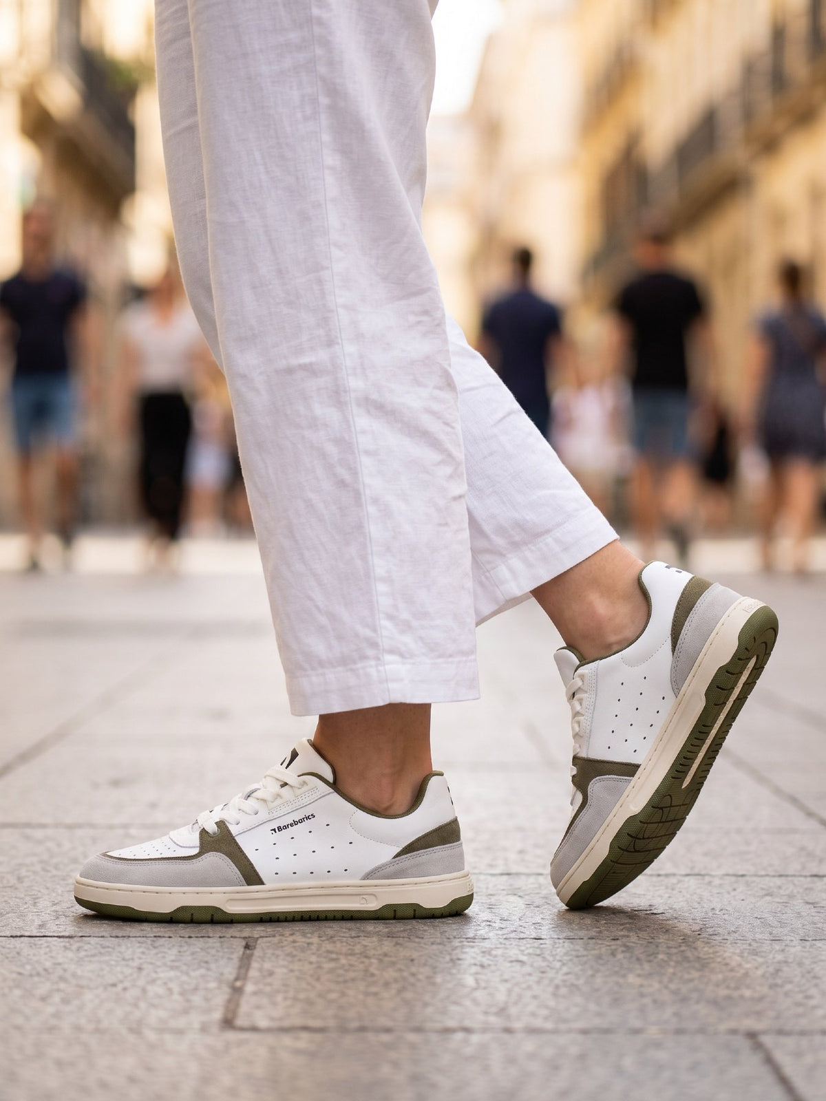 Pre-Order Barebarics baskāju botes Wave 2.0 - White & Green