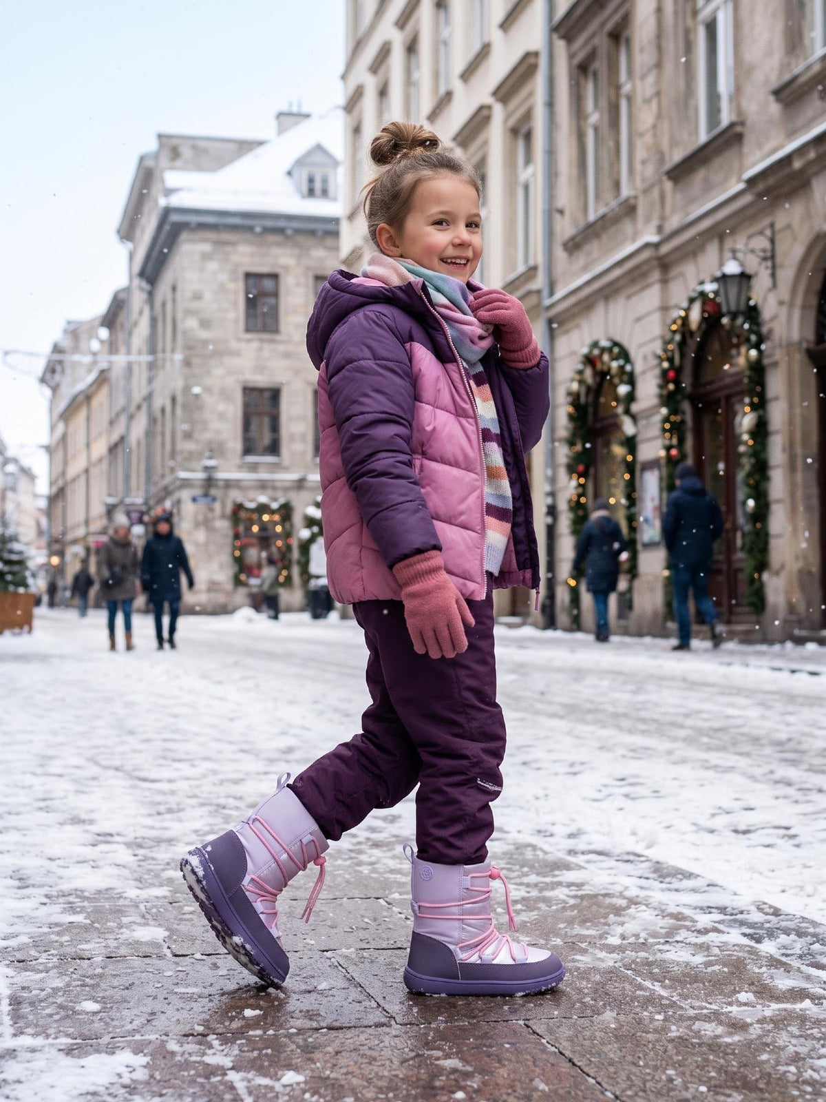 Pre-Order Be Lenka bērnu ziemas zābaki Snowfox Kids - Purple